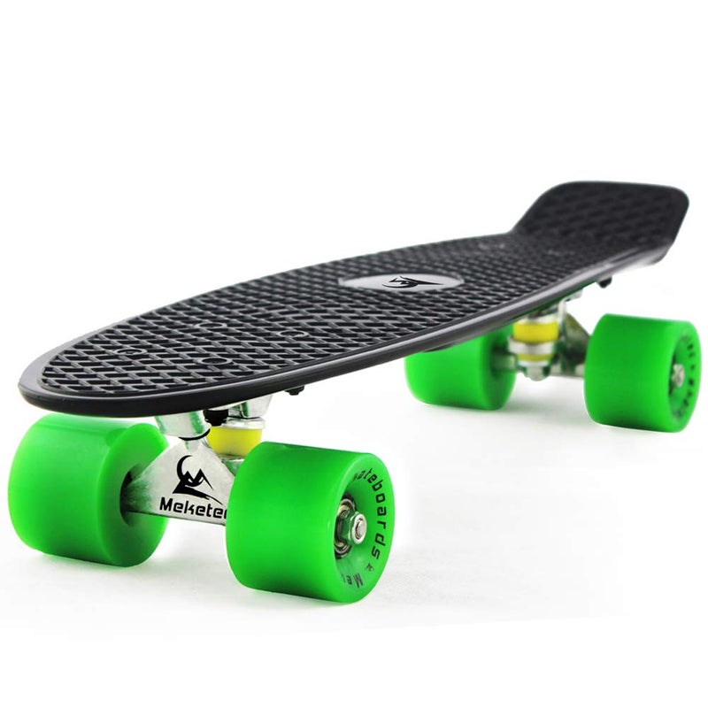 Meketec Skateboards Mini Cruiser 22 inch Retro Boy Kids First Skateboard for Youth Beginners Children Teenageres Girl Youth Adults Patinetas Boys 7 to 10 - Image 1